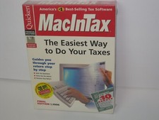 Vintage Apple Macintosh  Software MacInTax  1996  Sealed Unopened picture