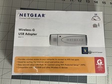 NETGEAR WG111 Wireless-G USB Adapter 54 Mbps NEW SEALED Legacy PC WIFI picture