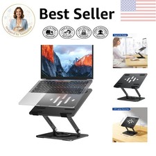 Ergonomic 360° Rotating Laptop Stand | Adjustable & Foldable for 10-14