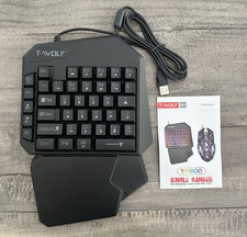 T-Wolf TF900 Single Handed 40 key Gaming Keyboard and Mouse set picture