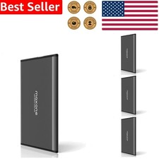 Ultra Slim 500GB HDD External Portable USB 3.0 Charcoal Grey PC Laptop Reliable picture