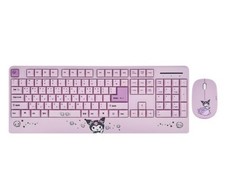 Sanrio Kuromi Palm Rest Wireless Keyboard Mouse Combo Set picture