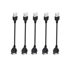 Short USB Extension Cable 1ft 5 Pack Bulk, A 2.0 Male to Female 1 foot  picture