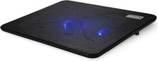 Laptop Cooling Pad, Coolertek Portable Slim Quiet Blue Light -2 fans  picture