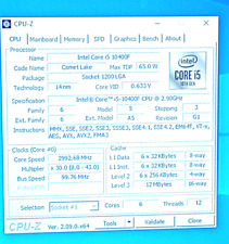 SRH3D Intel Core i5-10400F 6-Core 2.90GHz 8.00GT/s 12MB Cache Socket LGA1200 CPU picture