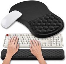 Hokafenle 2 in 1 Ergonomic Mouse Pad Wrist Support & 2 In 1 Set, Hk001-black  picture