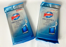 2 Windex Electronics Wipes NO Residue Streak Free Shine TWO 25-Count Packs picture