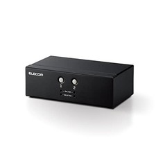 ELECOM PC Switcher VGA Compatible 2-Device Switching with Emulation Function picture