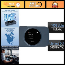 Portable WiFi Hotspot 10GB Free USA Data 4G LTE Mobile MiFi Device picture