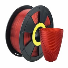 Translucent Red Flexible PLA 3D Printing Filament 1kg/2.2lb 1.75mm picture
