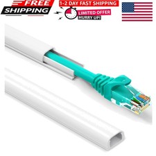 Paintable Cord Cover Wall Wire Hider Cable Concealer 153 Inch picture