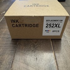 252XL Ink Cartridges (8 Pack) Replacement for Epson WF-3620 WF-3640 WF-7110 picture