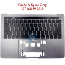 Grade A Space Gray US Keyboard Topcase Touch Bar for Macbook Pro 13