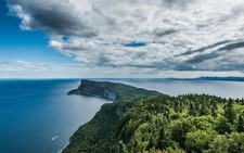 Landscape nature peninsula cliff sea coast national park Custom Gaming Mat Desk picture