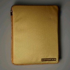 Vtg WaterField Designs Dash Sleeve Case Forza Olive Green Italian Textile 10x11