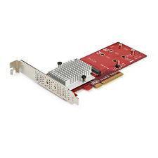 StarTech.com Dual M.2 PCIe SSD Adapter Card - x8 / x16 Dual NVMe or AHCI M.2 SSD picture