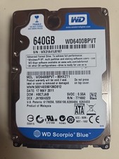 Western Digital 640GB WD6400BPVT-60HXZT1 5400RPM 2.5