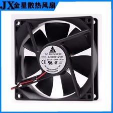 Delta AFB0912VH 9025 DC12V 0.6A 2-Wire Dual Ball Cooling Fan picture