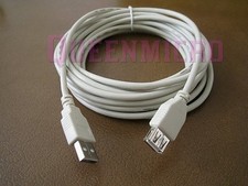 15FT Premium USB 2.0 Type A Male to Female Extension Shielded Cable Ivory 15'ft picture