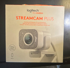 Logitech StreamCam Plus USB-C Webcam 1080p 60fps High Definition, White picture