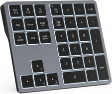 Backlit Bluetooth Numeric Keypad for Laptops and Computers, Number Pads 34 Keys  picture