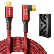 USB C Camera Tethering Cable 10FT 40Gbps 240W 8K 4K 90° Clamp picture