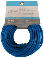 Ativa Cat 6 Ethernet Network Cable 50FT Blue RJ45 Male 833 330 1000 Mbps picture