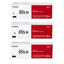 Canon 055H High-Yield Cyan, Magenta, Yellow Toner Cartridges Combo, Pack Of 3 picture