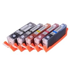 5 Pre-filled Refillable kit ink cartridge for Canon 250XL PGI-250 XL 5x100ml ink picture