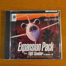 Microsoft Expansion Pack For Flight Simulator PC CD Rom Windows 95 RARE VINTAGE picture