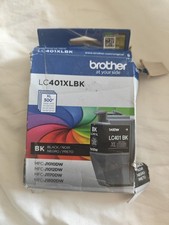 2 xBrother LC401XLBK Original High Yield Inkjet Black Ink Genuine 4390  💰 saver picture