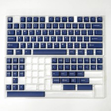 114-Key Dark Blue PBT Keycaps Cherry Profile Double Shot for MX Mechanical picture