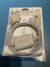 Radio Shack Gold Plated USB-A to Serial DB-9 Connector, 6 Foot Cable picture