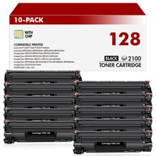 10pk Black Toner Cartridge For Canon 128 ImageClass D530 D550 MF4770n MF4880dw picture