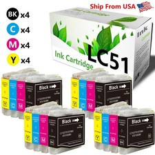 16PK LC51 LC-51 Ink Cartridge for Brother MFC-230C MFC-240C MFC-665CW MFC-685CW picture