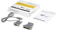 StarTech.com 3ft (1m) USB to Serial Cable, DB9/DB25 RS232 to USB Converter picture