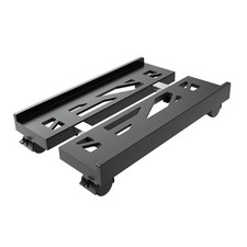 Adjustable Mobile CPU Stand, Ventilated Computer Tower Stand with 4 Caster Wheel picture