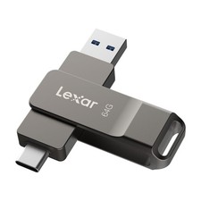 D40E 64GB Dual USB 3.2 Gen 1 Type-C Jump Drive Titanium Grey picture
