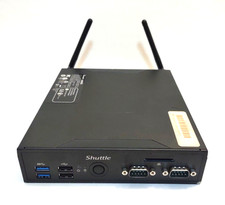 Shuttle DS67U Fanless Slim Mini PC Black Intel Celeron 3855U No Hard Drive picture