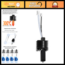 Upgraded All-Metal Hotend Assembly 0.4mm Nozzle for 3D Printers - High-Temp Heat picture
