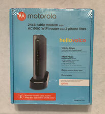 Motorola MT7711 24X8 Modem and AC1900 Dual Band Wi-Fi Gigabit Router SEALED NEW picture