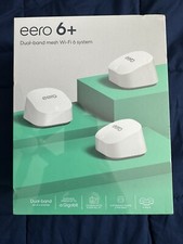 Amazon Eero 6+ Dual-Band Mesh WiFi System - 3-pack new in box picture