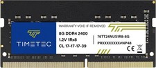 Timetec 8GB DDR4 2400MHz (PC4-2400T) PC4-19200 SODIMM Standard, Black picture