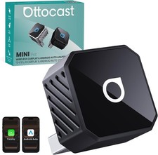 OTTOCAST CP88 Mini 3.0 2-in-1 Wireless CarPlay Adapter Black Dual-Band WiFi picture