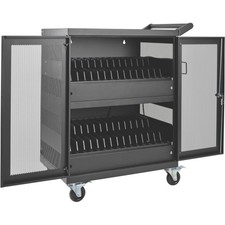 Tripp Lite CSC32AC 32-Port AC Charging Cart Black Steel picture