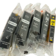Office World PGI-250XL PGI-251XL Ink Cartridge For Pixma IP8720 MG7520 Lot of 5 picture