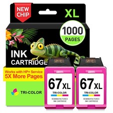 COLORETTO 67XL Black Ink for HP Deskjet Envy [1 pack] picture