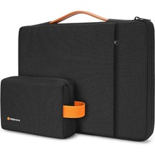 NIDOO Laptop Sleeve Computer Soft Black 2 pc Bag Size-1) 16.5x12x1.2 in, 2) 7x5x picture