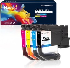 Chip LC506 Ink Cartridges BCMY Nestink Compatible With Brother 4-pack picture