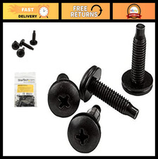 50-Pack 10-32 Rack Mounting Screws 19mm for 19